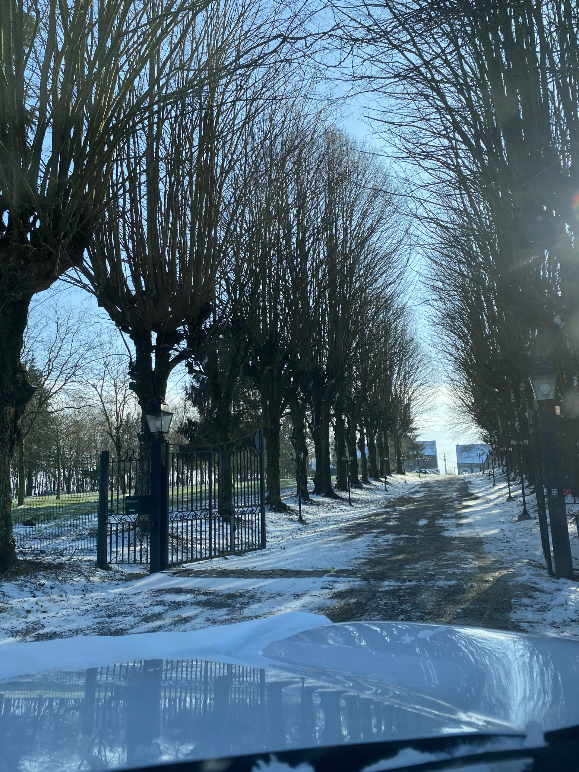 Domaine de la ferme de mont sur la neige